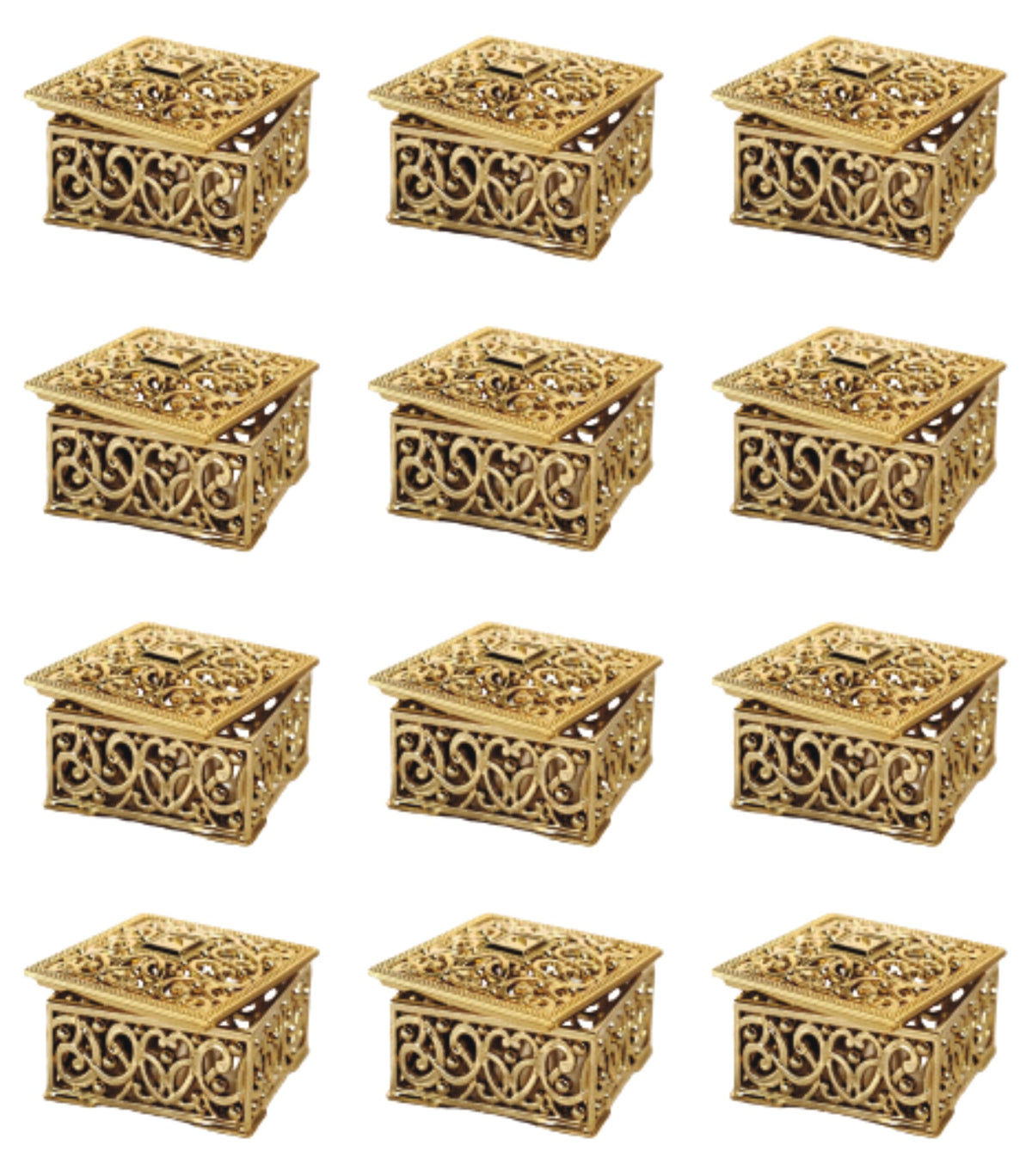 VRB DecTM 6pcs chocolate box Plastic Wedding organisers storage box Candy Jars/Storage Boxes Gift Boxes for Wedding Baby Shower 