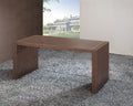 Neos Modern Furniture Wooden Veneer Executive Computer Desk in Walnut
