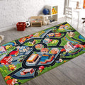 Booooom Jackson Kids Car Rug Playmat 31X59 Car Mat for Kids Toy Cars Kids Rug with Roads for Playroom CarCarpet for Kids Race Ca