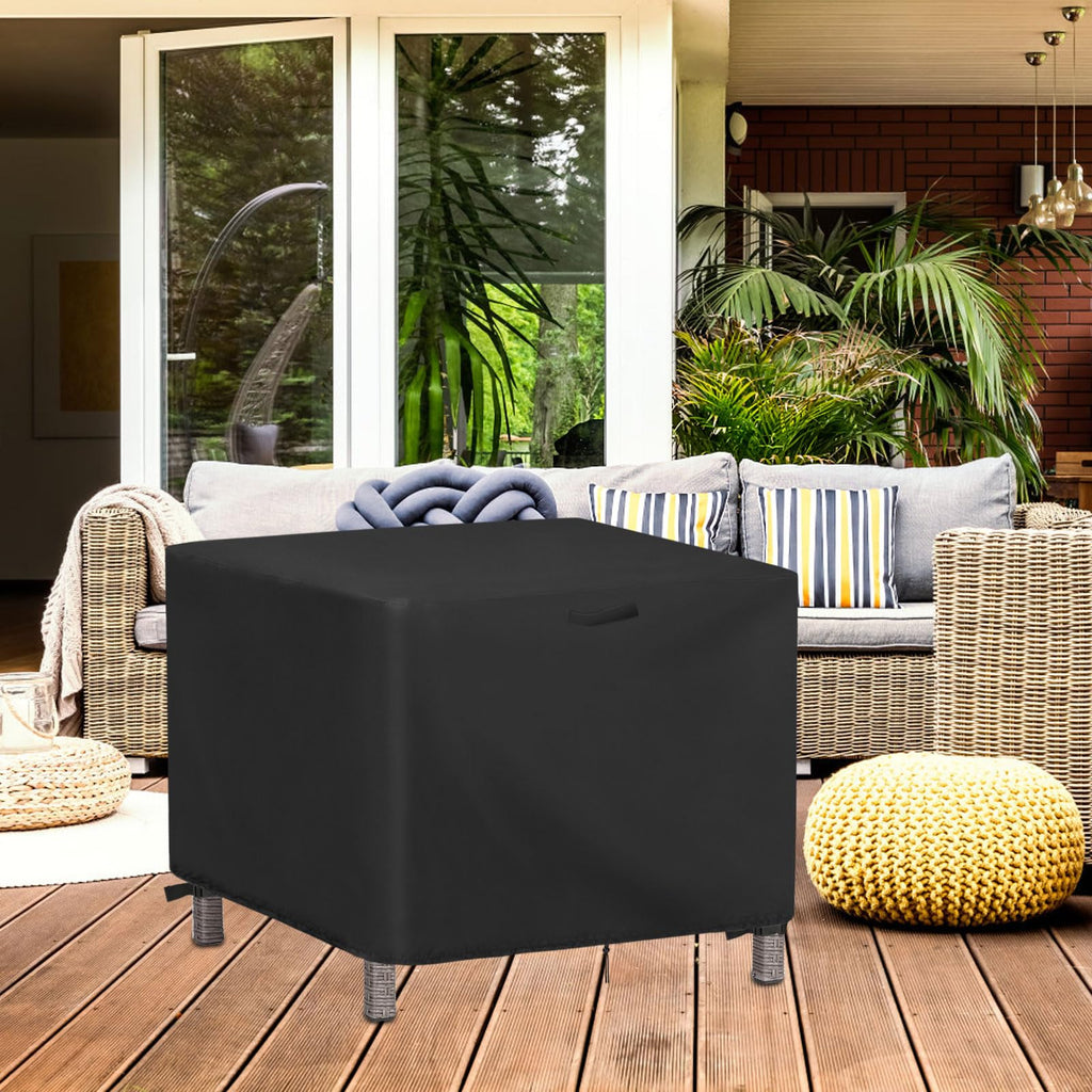 Jungda Outdoor Table Cover Square,37 Inch Waterproof Patio Square Table Covers,Heavy Duty Outdoor Small Furniture Cover - 37 X 37 X 28 Inch