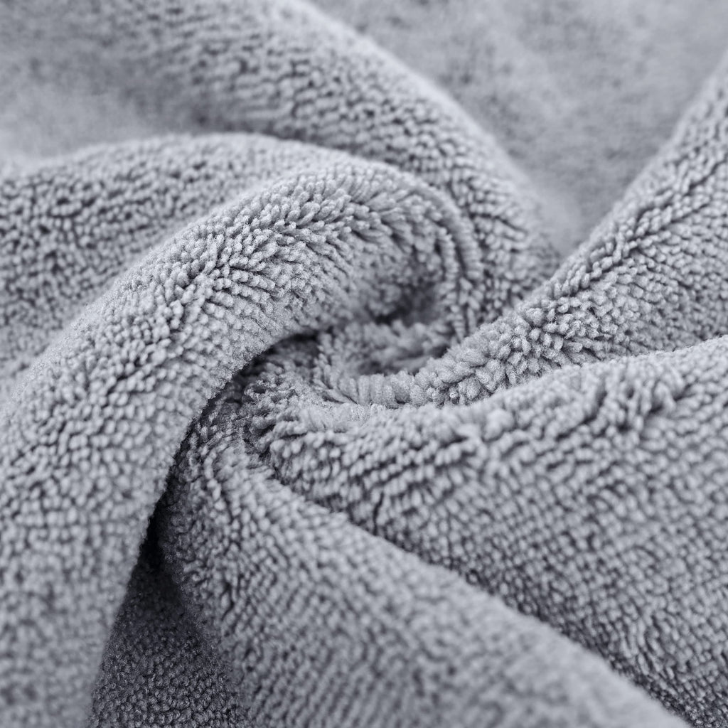 Polyte Microfiber Quick Dry Lint Free Bath Towel, 57 X 30 In, Pack Of 4 (Gray)