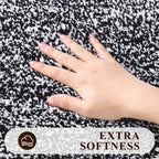 Pauwer Bathroom Rugs Sets 3 Piece Bathroom Shower Rugs With U-Shaped Contour Toilet Mat Absorbent Microfiber Plush Bath Mats Non