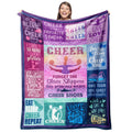Gevuto Cheerleader Gifts Blanket 50'X60' - Cheer Gifts For Cheerleaders - Cheerleading Gifts Throw - Gifts For Cheerleaders -