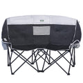 SunnyFeel Folding Double Camping Chair, Oversized Loveseat Chair, Heavy Duty Portable/Foldable Lawn Chair with Storage/Cooler fo