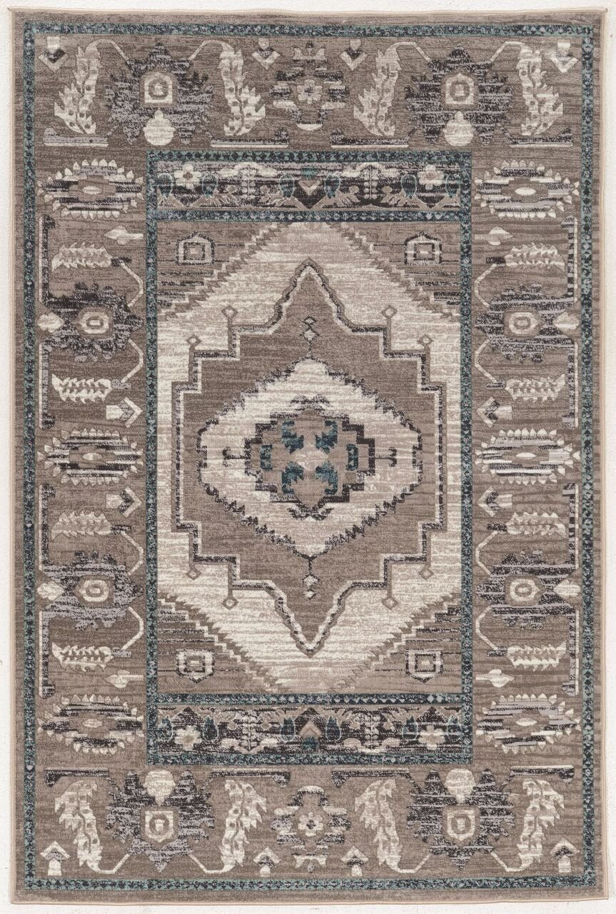 Linon Vintage Collection Serape Synthetic Rugs, 2 x 3, Gray