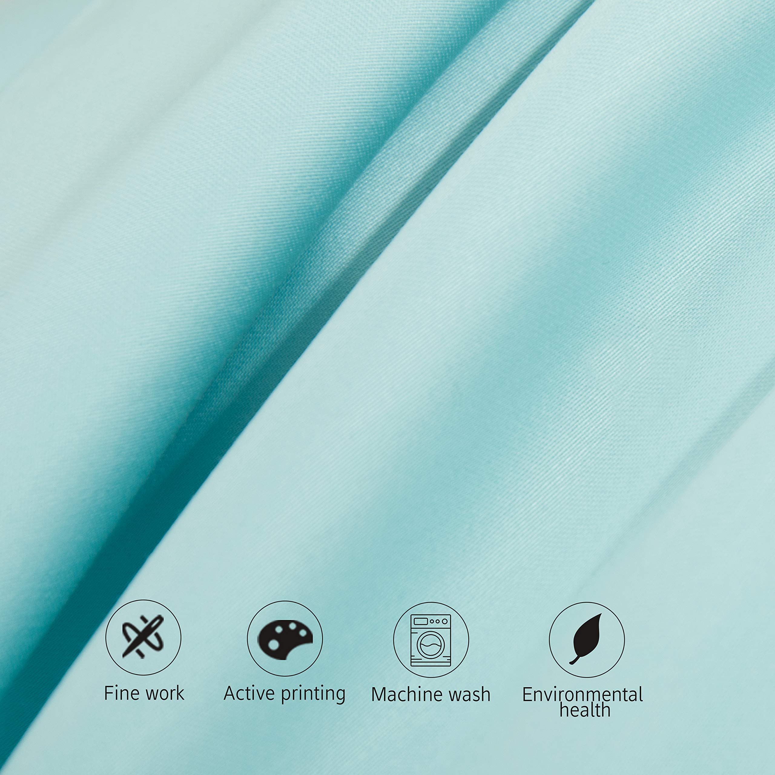 Ntbay 2 Pack 500 Thread Count 100% Egyptian Cotton King Pillow Shams, Super Soft And Breathable Oxford Pillowcases For Bed, 20X36 Inches, Aqua