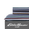 Eddie Bauer Kids - Queen Sheets, Stain Resistant Kids Bedding, Ideal For Toddler Bedding Set (Stripes Game Blue, Queen)