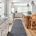 Gotohipi Runner Rug 2'x57'Indoor Outdoor Utility Carpet,Area Rugs with Non Slip Rubber Backing for Hallway Kitchen Entryway Balc