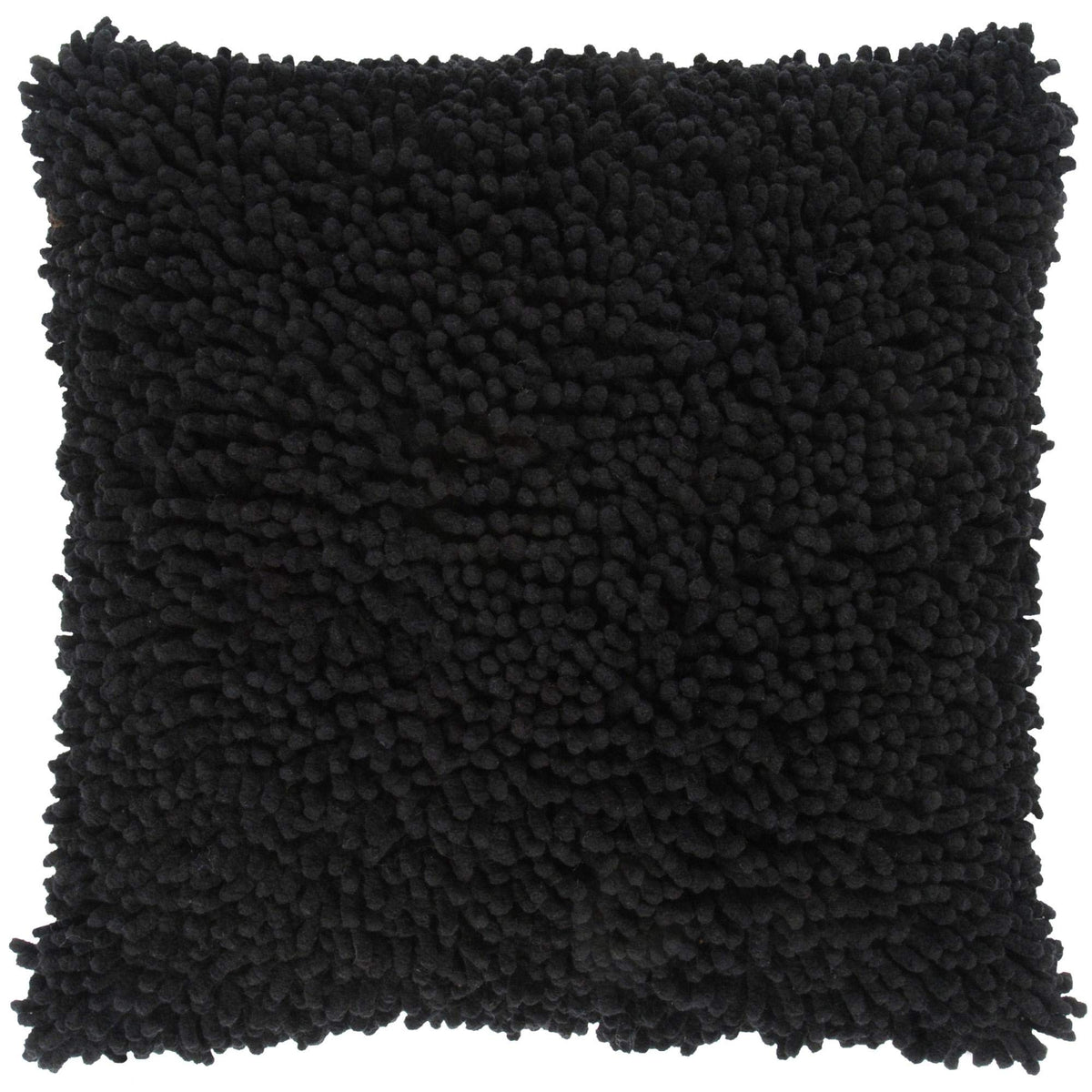 Rizzy Home | T03632 | Poly Fill Decorative Pillow | 18"X18" Black/Neutral/Black Solid