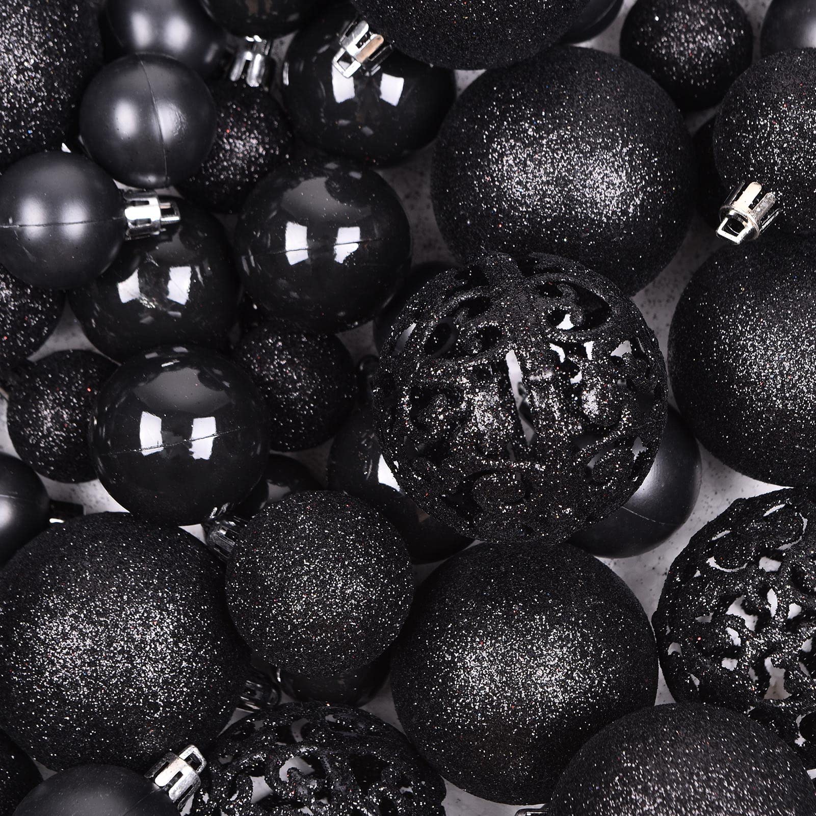100Ct Christmas Balls Tree Ornaments, Shatterproof Halloween Tree Decorations Set With Reusable Hand-Held Gift Package For Holid