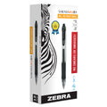 Zebra Pen Sarasa Dry X20 Retractable Gel Pen, Fine Point, 0.5Mm, Black Ink, (Pack Of 6, 72 Count Total)