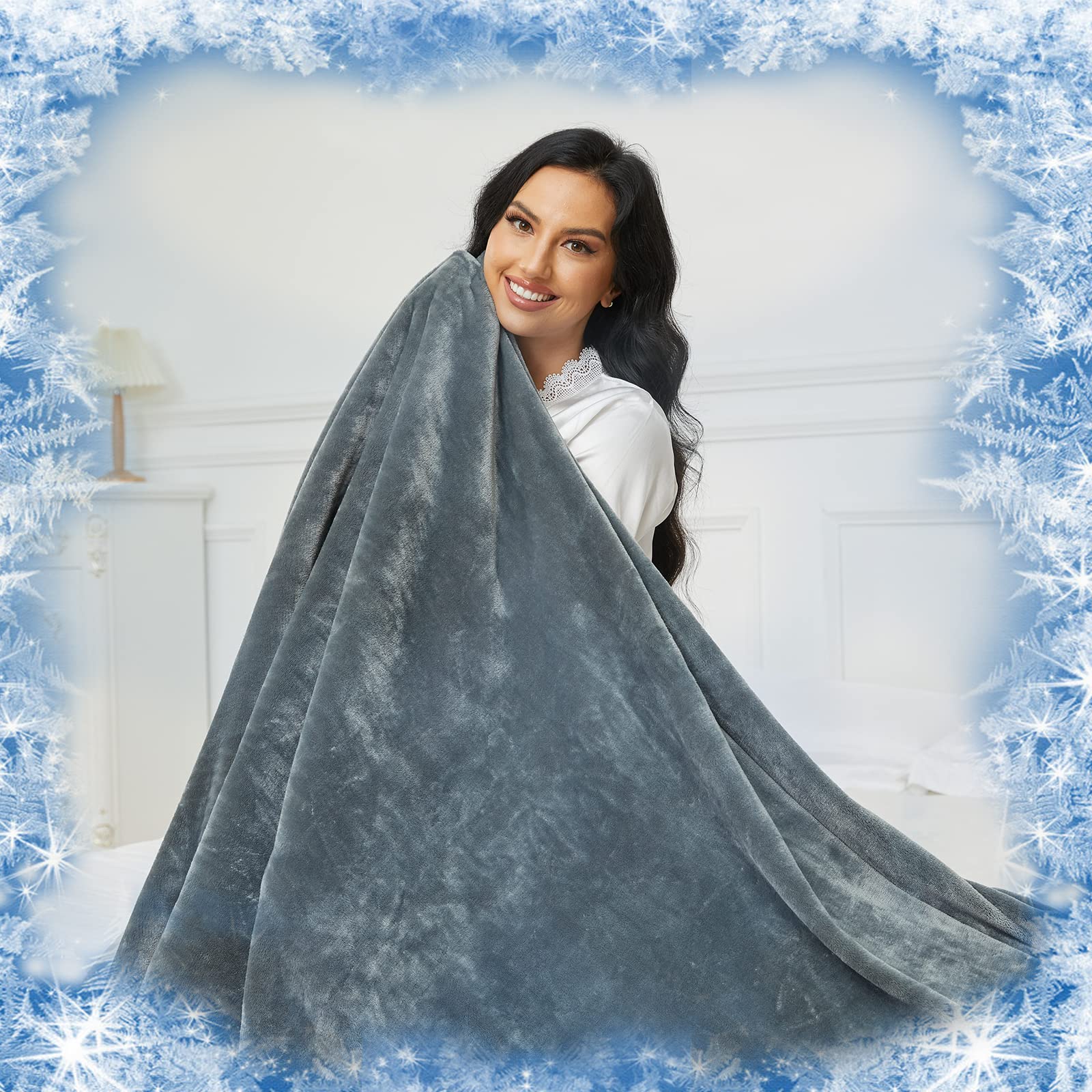 Fotgear Cooling Blankets For Hot Sleepers - Double-Sided Soft Bed Throw Summer Blankets, Q-Max>0.4 Technology Fabric, Breathable