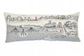 HomeRoots Cream 35' White Wichita Daylight Skyline Lumbar Decorative Pillow