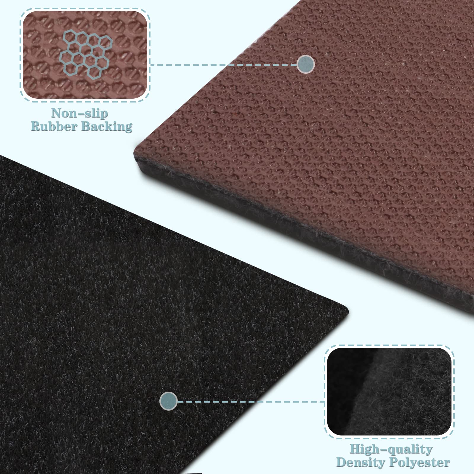 Runner Rug 2Ft X 27Ft, Ayoha 2'-82' Utility Carpet Runner For Entryway Hallway Aisles Balcony Garages, Area Rugs With Non-Slip R