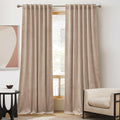 Ryb Home Blush Velvet Curtains 84 Inches - Room Darkening Curtains For Nursery,Bedroom Window Curtain Panels Soft Drapes For Kids Room Dining Room, Wide 52 X Long 84, Blush, 2 Panels