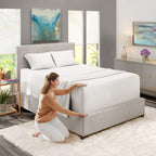 Nestl Extra Deep Pocket Sheets - Fits Mattress 18-24 Inches Deep, Extra Deep Pocket Full Size Sheets Sets, 4 Piece Full Size Sheets, Full Sheets Deep Pocket, White Sheets