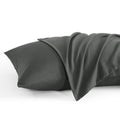 Ntbay King Pillow Cases Set Of 2, 2 Pack Brushed Microfiber 20X36 Pillow Cases, Soft, Wrinkle, Fade, Stain Resistant Dark Grey P