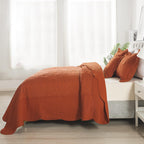 Honeilife Oversized King Bedspreads - California King Quilt 128X120, 4-Piece Cal King Quilt Sets,Rustic Bedding Sets King Size,E