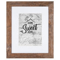 Califortree Rustic Brown 8x10 Picture Frame - Display Photos 5x7 with Mat or 8x10 Without Mat - HD Glass Inside, Horizontal and 