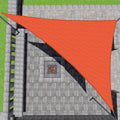 Patio Paradise 14' X 22' X 26.1' Orange Sun Shade Sail Right Triangle Shade Canopy Heavy Duty Pergolas Cover Cloth, Sunlight Blo