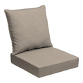 Arden Selections Oceantex Outdoor Deep Seating Cushion Set 24 X 24, Natural Tan