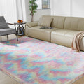 Ultra Soft Rug for Living Room, 4X6 Fluffy Shag Area Rug for Bedroom, Modern Shaggy Carpets Fuzzy Rug for Teens Dorm Nursery Hom