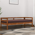 Mamta Decoration Solid Sheesham Wood Sofa Cum Bed With Headboard And Mini Storage | Wooden Sofa Furniture For Home Living Room A