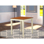 East West Furniture VNT-WHI-T Square Counter Height Dining Table for Small Spaces, Buttermilk Cherry