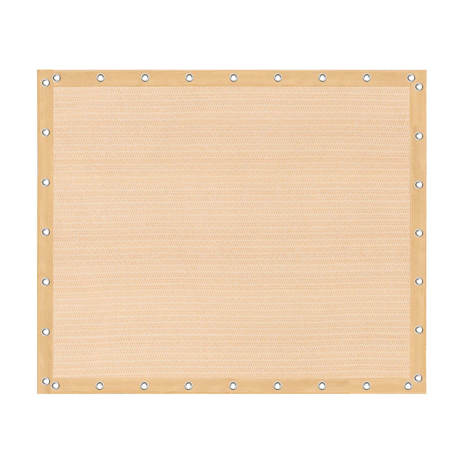 Vicllax Shade Fabric Sun Shade Cloth Privacy Screen With Grommets For Patio Garden Pergola Cover Canopy 10X12 Ft, Wheat