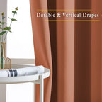 Nicetown Living Room Curtains For Windows 84 Inch Long - Decorative Thermal Insulated Grommet Room Darkening Window Treatments F