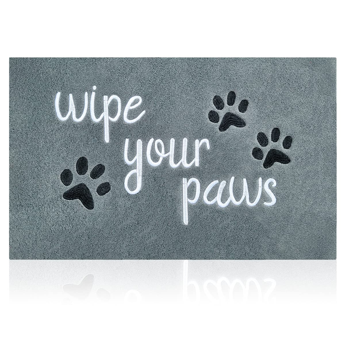 HLFMVWE Welcome Door Mat Indoor Wipe Your Paws Doormat Front Back Door Indoor Dog Paw Door Mat Porch Entrance Anti-Slip Floor Ma