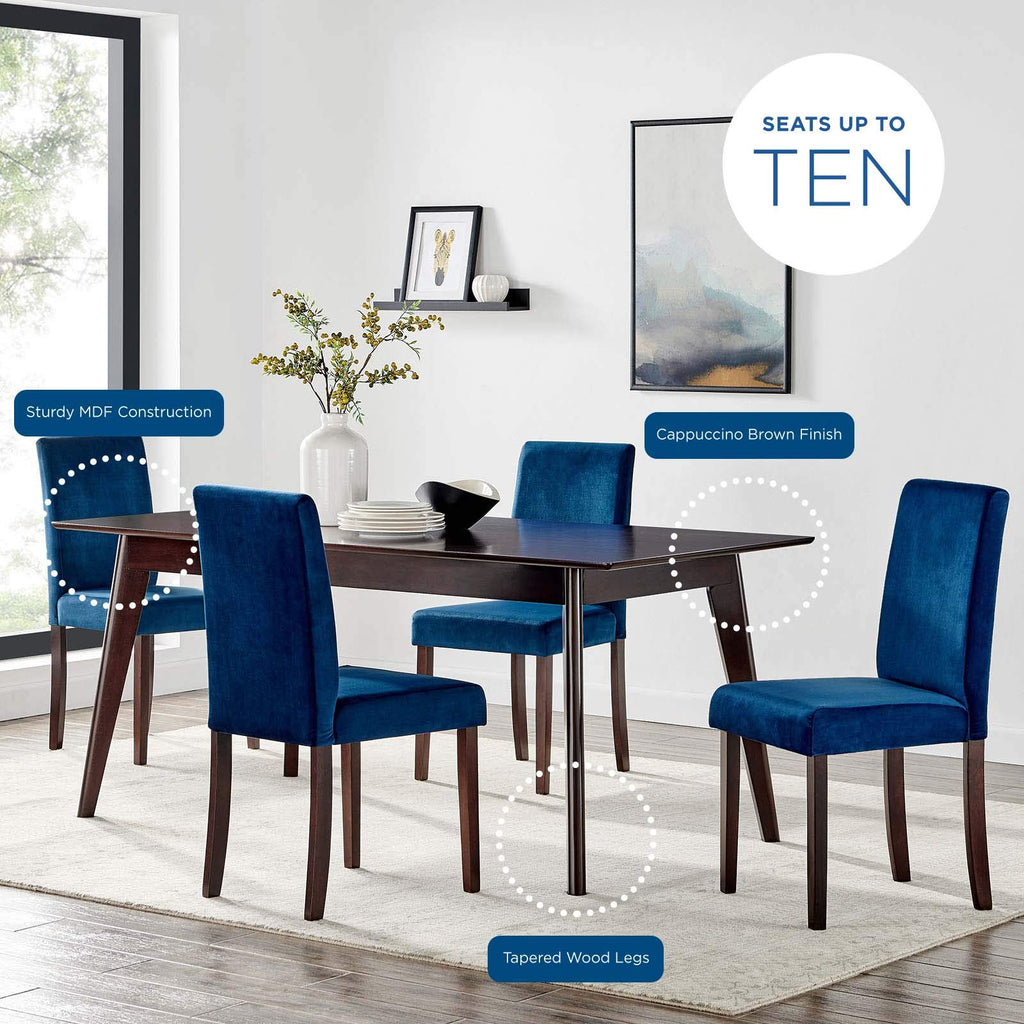 Modway Oracle 69" Rectangle Dining Table, Cappuccino
