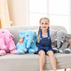 Elephant Weighted Stuffed Animals 5 Lbs 16 Inches Pink, Large Weighted Elephant Plushie Cuddly Pillow Gift For Kids & Adults