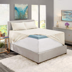 Nestl Extra Deep Pocket Sheets - Fits Mattress 18-24 Inches Deep, Extra Deep Pocket Full Size Sheets Sets, 4 Piece Full Size Sheets, Full Sheets Deep Pocket, Off White Sheets