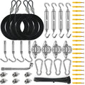 Sun Shade Sail Hardware Kit With 4Pcs 10Ft Length Extension Nylon Wire Rope,Shade Sails Installation Kits For Triangle Rectangle