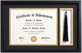 ELSKER&HOME 11x17 Diploma Frames with Tassel Holder for 8.5x11 Certificate Document Shadow Box, Matte Black Frame, Degree Double