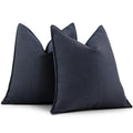 Zwjd Navy Pillow Covers 26X26 Set Of 2 Chenille Pillow Covers With Elegant Design Soft And Luxurious Decorative Throw Pillows Fo