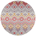 Sedona Sn2 Purple Bohemian Rug Round 6' X 6'