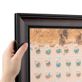 ArtToFrames 7x13 inch Satin Black Reverse Step Wood Picture Frame, 2WOM10050-7x13