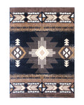 Flash Furniture Mohave Traditional Southwestern Style Area Rug - Rustic Brown Accent Rug - 5' X 7' - Olefin Fibers With Jute Backing