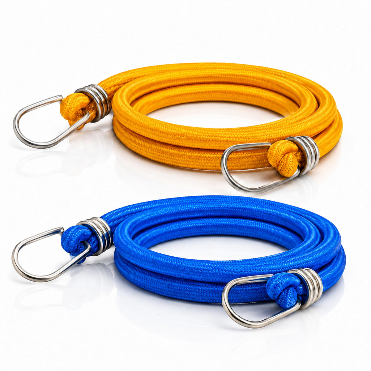 Kitchen Expert Clothes Drying Rope  Pack Of 2 | 7 Feet Nylon Stretchable Clothesline With Hooks, Stretches Up To 13 Feet | Port