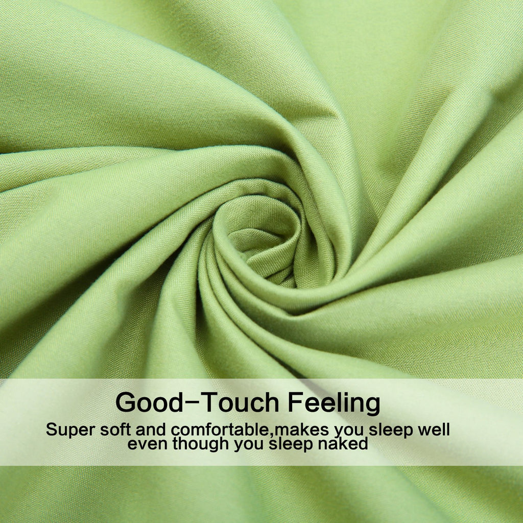 4 Piece Bed Sheet Set (Full,Sage) 1 Flat Sheet,1 Fitted Sheet And 2 Pillow Cases,Brushed Microfiber Luxury Bedding With Deep Pockets