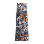 Flash Furniture Jubilee Collection Contemporary Area Rug - High Pile Orange Olefin Rug - 2' X 7' Area Rug - Jute Backing - Hallway, Entryway, Bedroom, Living Room