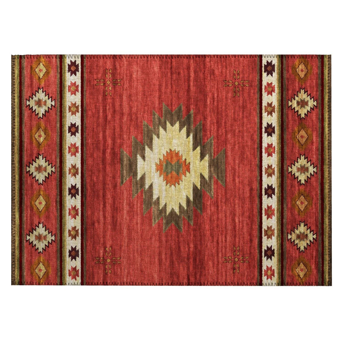 Phoenix Ph4 Red Southwestern Rug Rectangle 9' X 12'