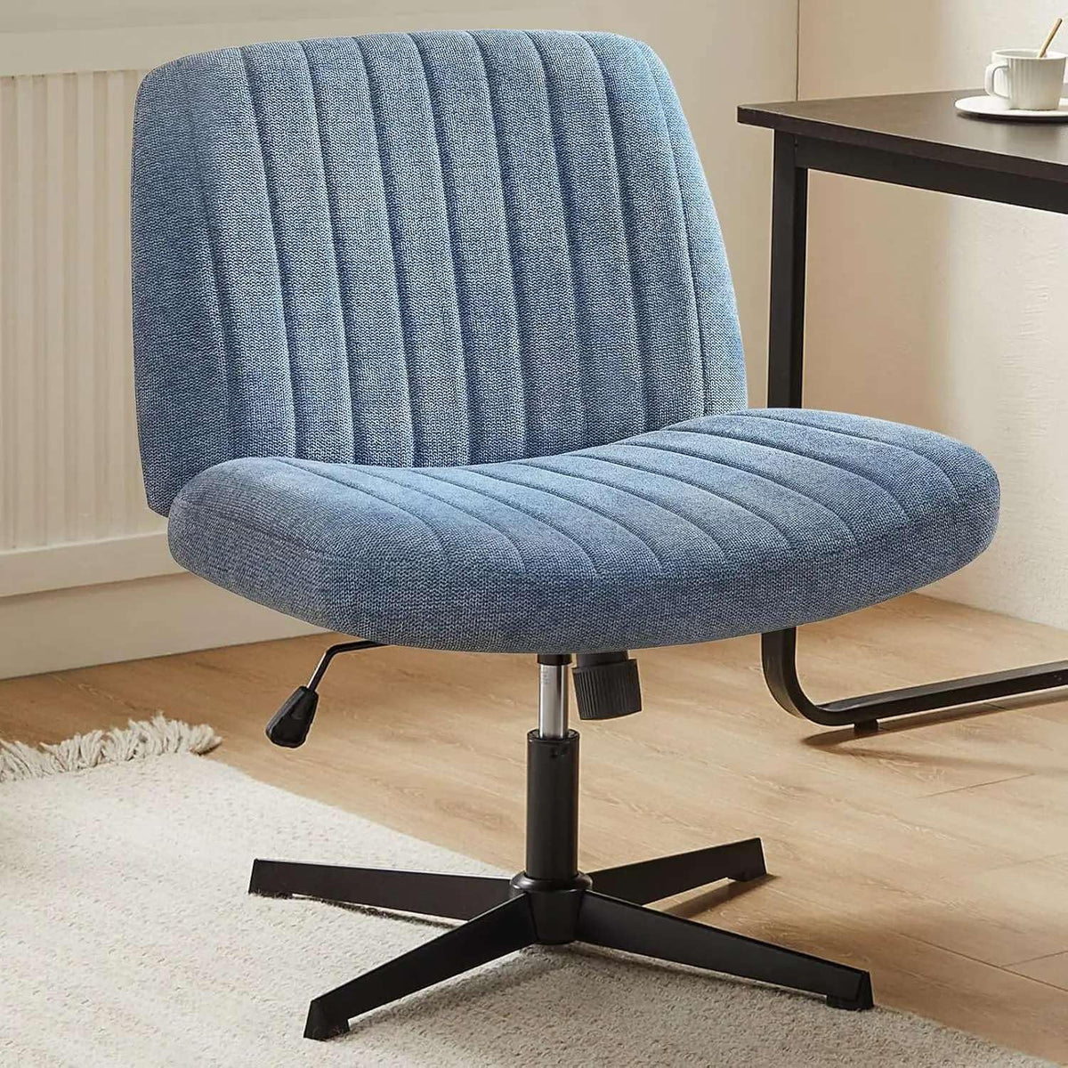 Sai Inder Kala Height Adjustable Swivel Office Chair With Wide Seat & Armrests  Ergonomic Computer Desk Chair For Home Or Offic