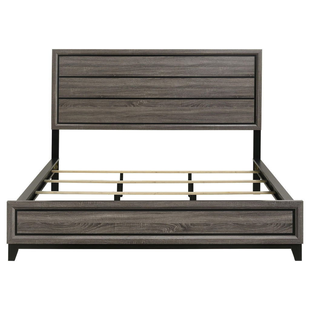 Coaster Home Furnishings Watson Transitional Wood California King Size Panel Bed Frame 57-inch Headboard Grey Oak 212421KW