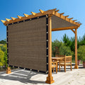 Amagenix 90% Shade Fabric 22'X 22' Mocha Sun Shade Cloth With Brass Grommets For Pergola Replacement Shade Cover Canopy, Heavy D