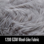 Lochas Soft Fluffy Faux Fur Rugs For Bedroom Bedside Rug 2X3 Feet, Washable, Furry Sheepskin Area Rug For Living Room Girls Room
