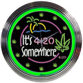 Neonetics Its 4:20 Somewhere Neon Clock