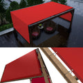 ColourTree 9  x 13  Red Waterproof Pergola Sun Shade Canopy Replacement Cover UPF50, Commercial Grade 260 GSM Cloth for Outdoo